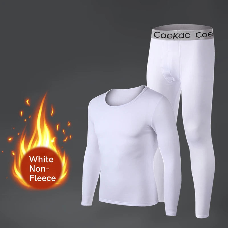 Thermal Underwear for Men Long Johns Sport Base layer Fall/Winter Joker Long-sleeved Home Suit Sports Elastic Waist Pants New