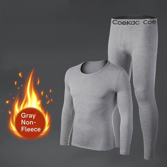 Thermal Underwear for Men Long Johns Sport Base layer Fall/Winter Joker Long-sleeved Home Suit Sports Elastic Waist Pants New