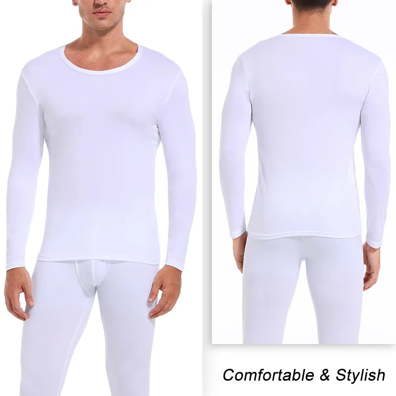 Thermal Underwear for Men Long Johns Sport Base layer Fall/Winter Joker Long-sleeved Home Suit Sports Elastic Waist Pants New